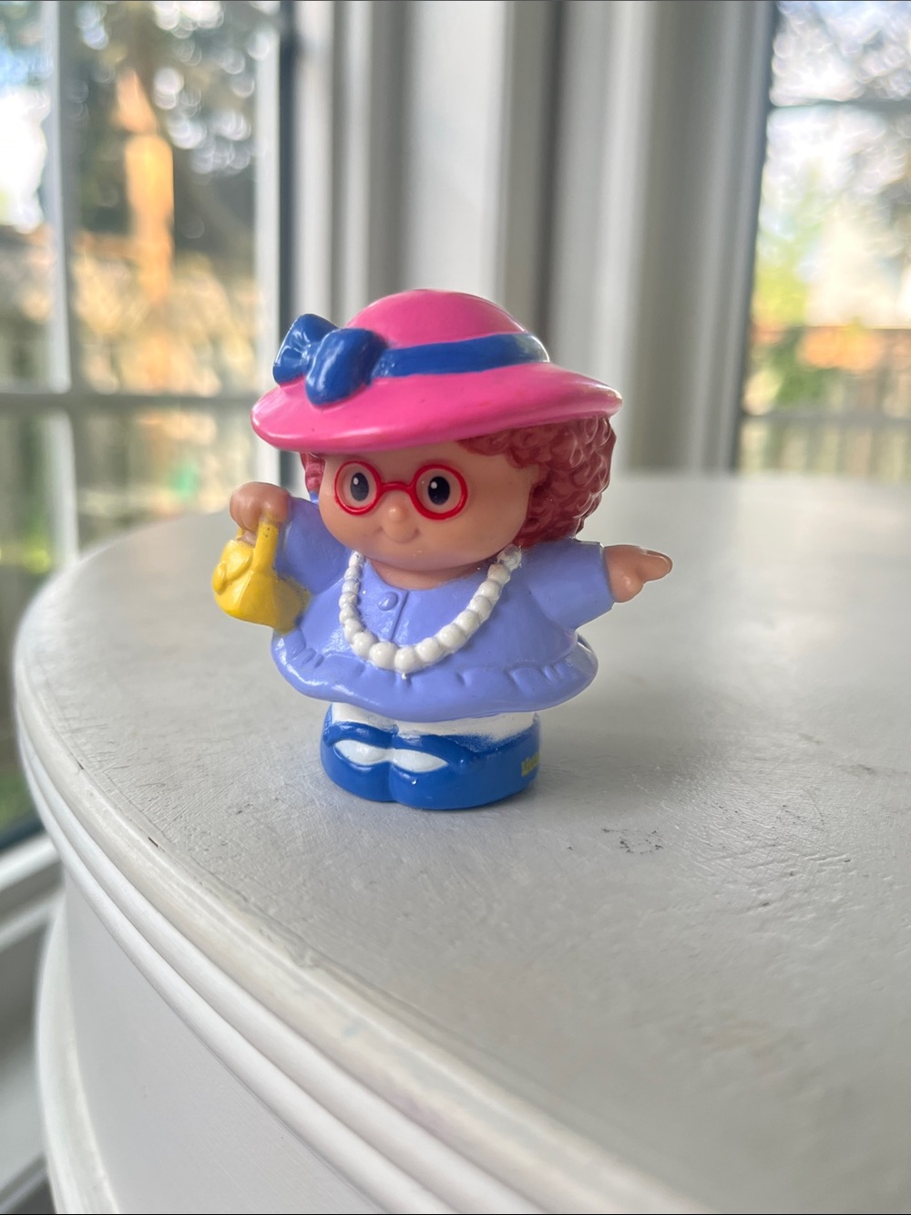 5/$25 💛 Little People Maggie Yellow Purse Pink Hat